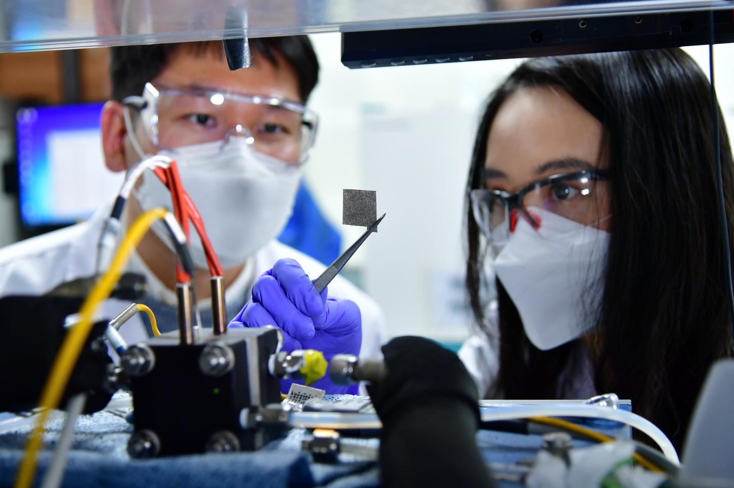 The researchers are looking at biological electrodes