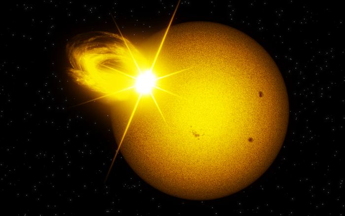 Superflaring sun-like star