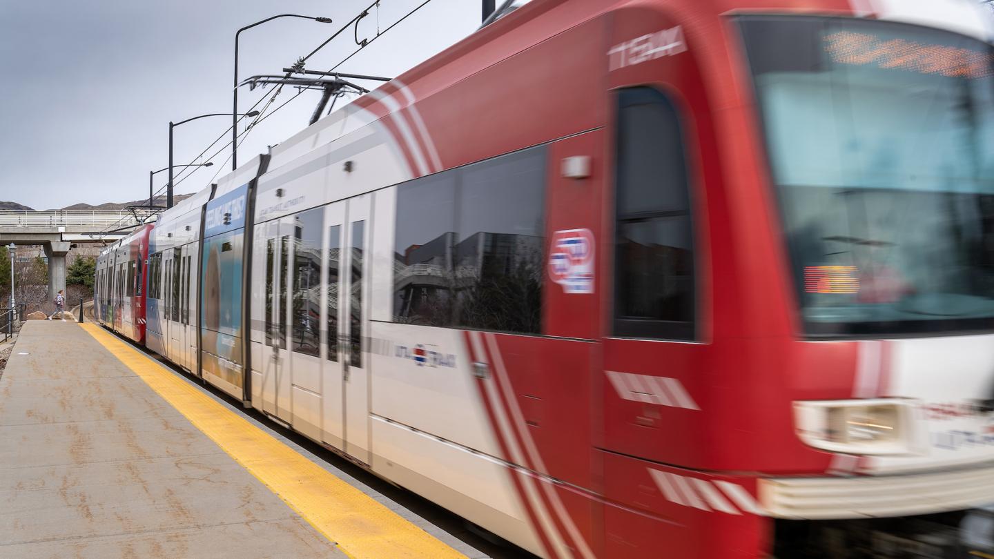 UTA's TRAX train