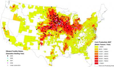 Production of Bioethanol in the US