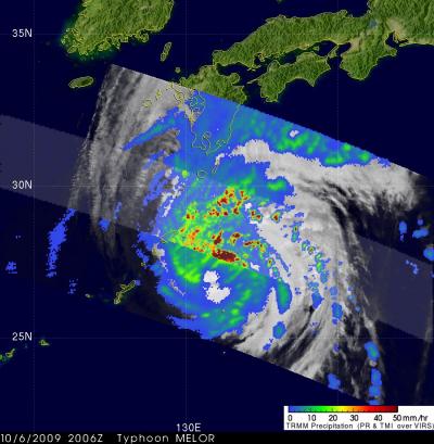 TRMM Captured Typhoon Melor on Oct. 6