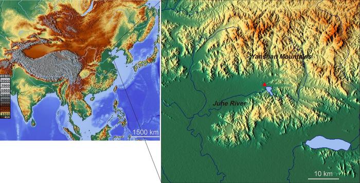 Figure 1 The location of the Shangzhai site (▲)