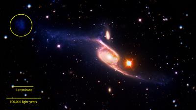 Composite of the Giant Barred Spiral Galaxy NGC 6872