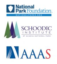 National Park Foundation, Schoodic Institute, and AAAS Logos