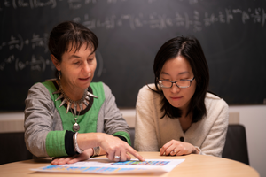 Professor Lindell Bromham and colleague