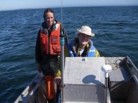 Researchers on Willapa Bay