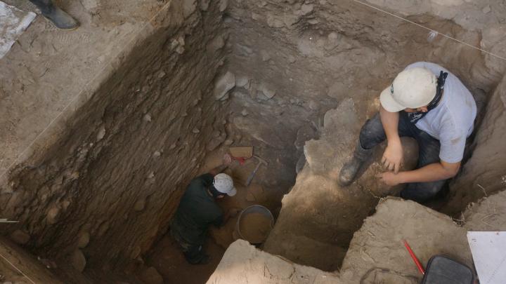 Excavations Showing the Stratigraphic Sequence from the Late Pleistocene