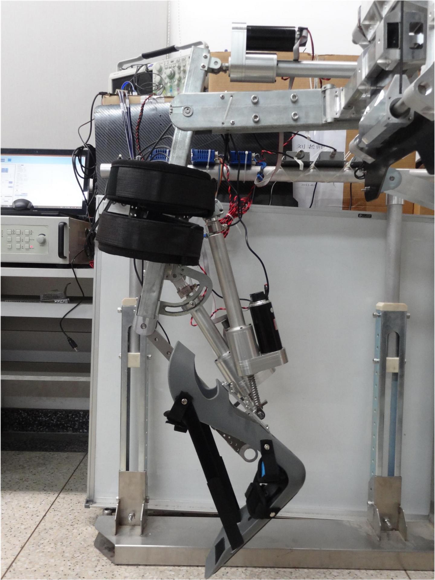 A Prototype of the Lower-Limb Exoskeleton Being Developed at Beihang University in Beijing, China