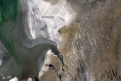 Natural-Color Image of the Aral Sea in Central Asia