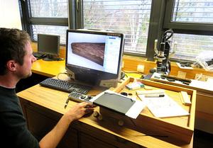 Researcher Looking at Computer Screen