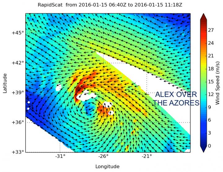 RapidScat Image of Alex
