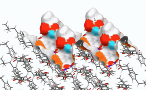 Surface chemistry - the functional groups that contribute to a surface of ibuprofen