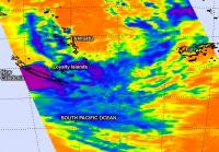 NASA Infrared Image of Tropical Cyclone Freda over New Caledonia