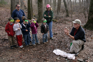 Children learning in nature