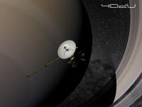 Cassini 3-D Model and Saturn