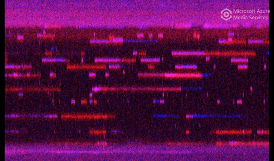 Kymograph showing repair proteins binding and unbinding to DNA