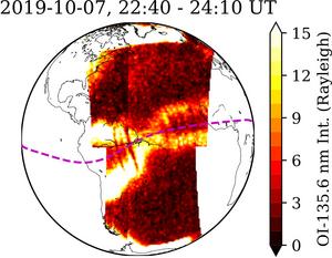 X-shaped feature in ionosphere