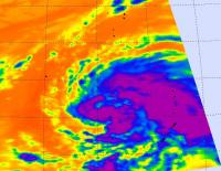 NASA Infrared Image of Tropical Storm Sanvu