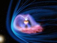 Artistic Rendering of Jupiter's X-ray Emissions and Magnetosphere