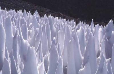 Ice Penitentes in Andes