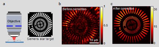 [Figure 2] Comparison Test between Traditional Optical Coherence Microscopy Vs New Reflection Matrix