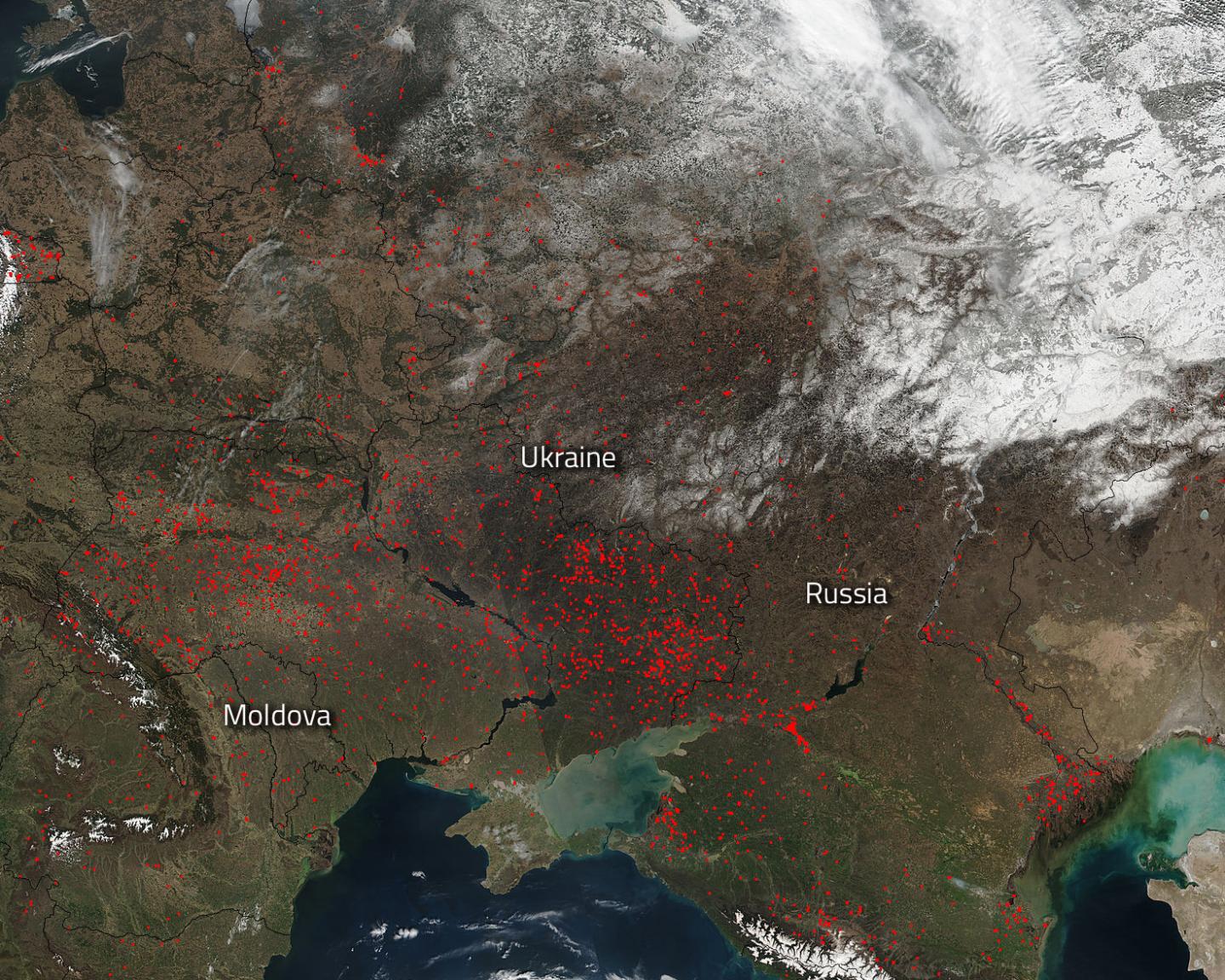 Fires in Ukraine Most Likely Agricultural in Nature