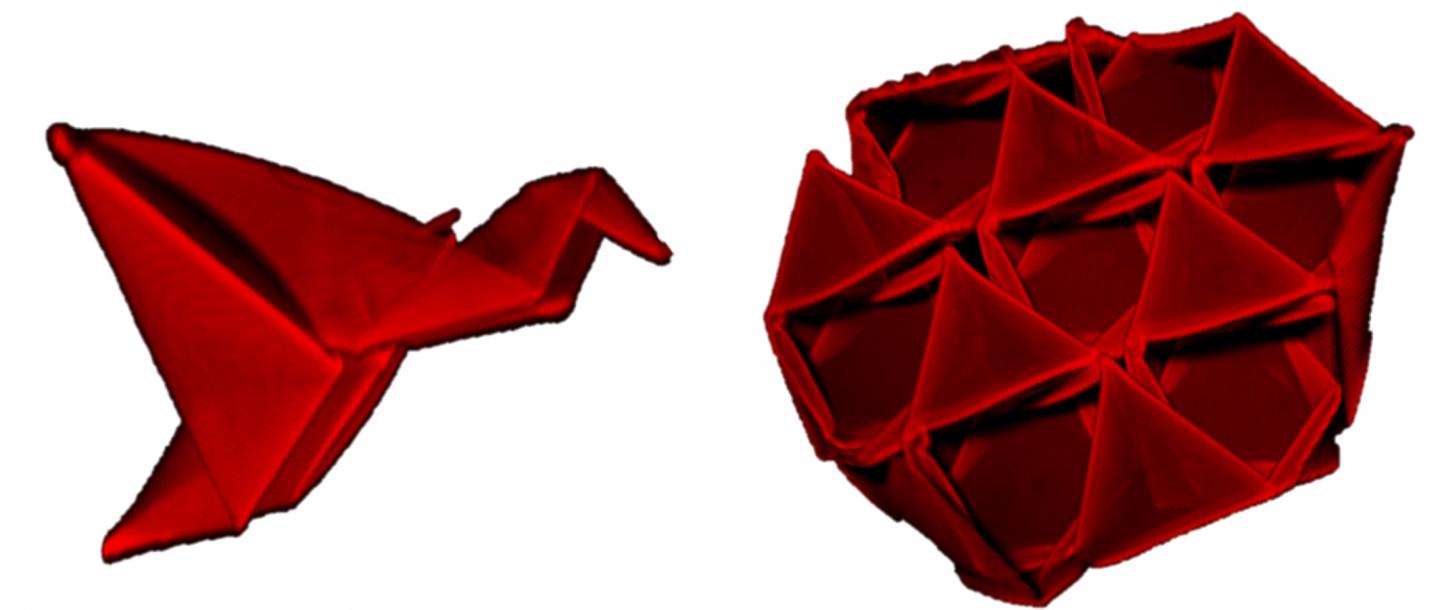 Origami for Self-Folding 3-D Structures