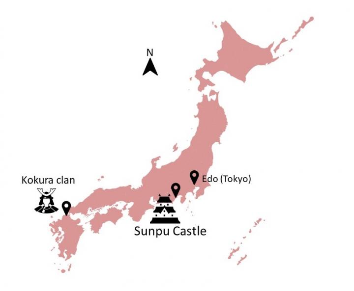 edo japan map