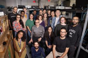 Professor Roberto Morandotti and his team.