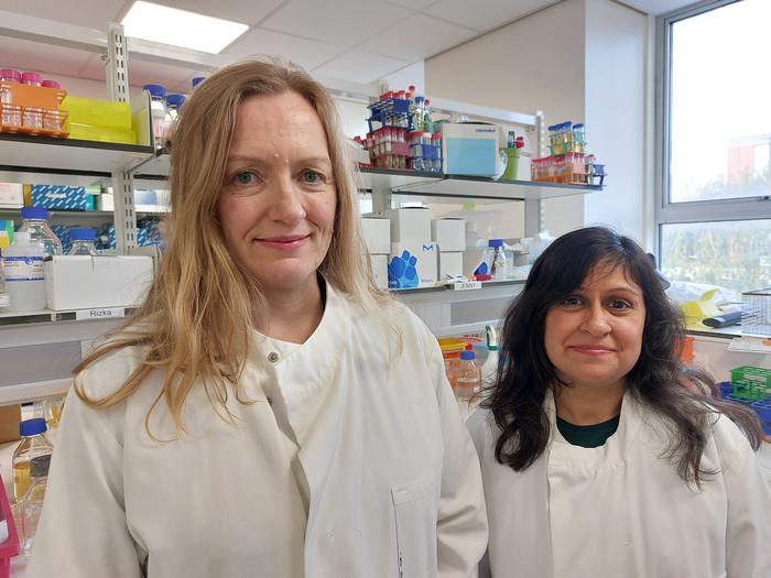 Professor Martha Clokie (left) and Dr Anisha Thanki