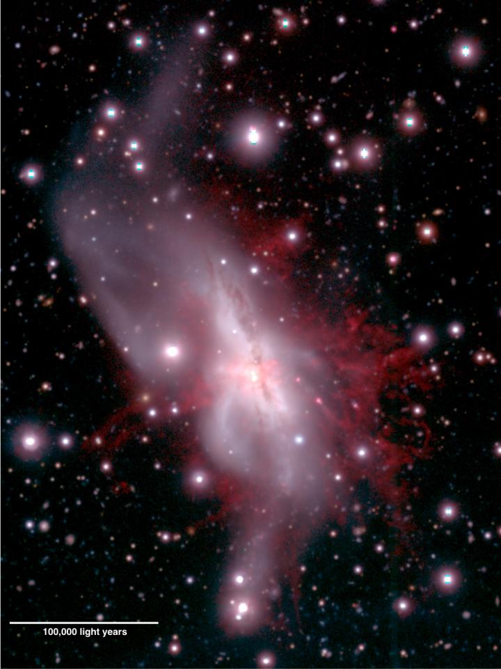 A Pseudo-Color Image of NGC 6240 Taken with Suprime-Cam at the Subaru Telescope
