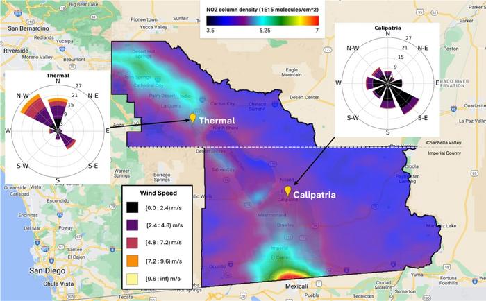 NOx map of Salton Sea air basin