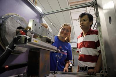 Chandra Romel and Hu Cao, Indiana University