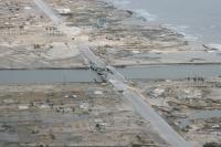Hurricane Ike -- Damaged Houses and Bridge