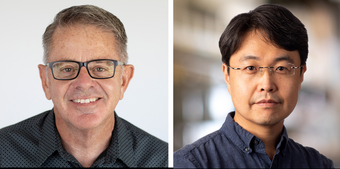 Scientists Martyn Goulding and Sung Han