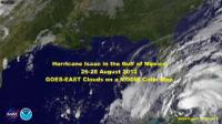 Satellite Sees Hurricane Isaac Approach Louisiana, Mississippi