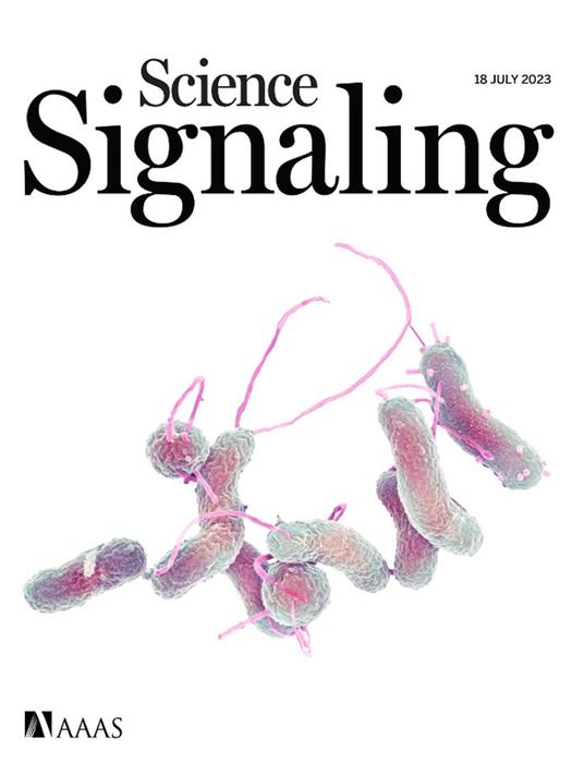 The cover image of “Science Signaling” published on 18 July 2023
