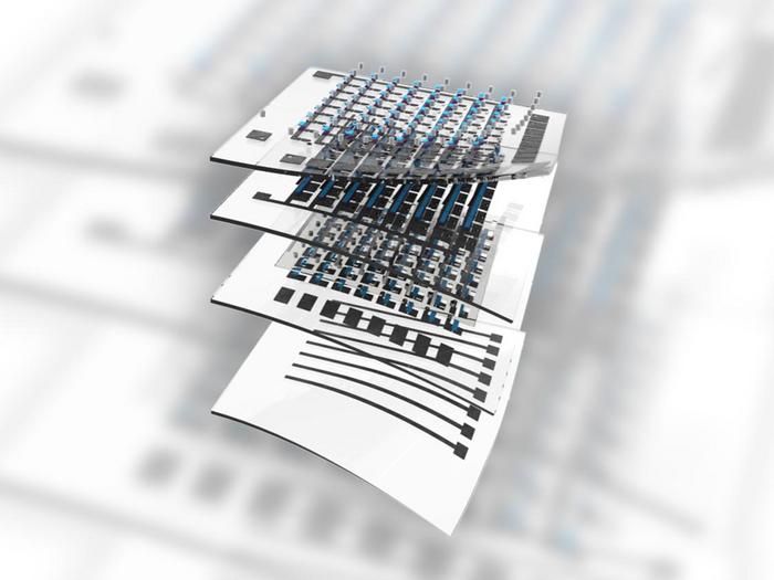 Diagrama de un fotógrafo de curvatura ajustable