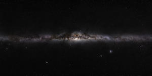 An edge-on perspective of the Milky Way as seen from Earth
