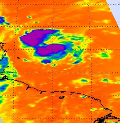 NASA Infrared View of Tropical Storm Fiona
