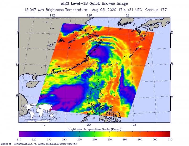 AIRS image of Hagupit