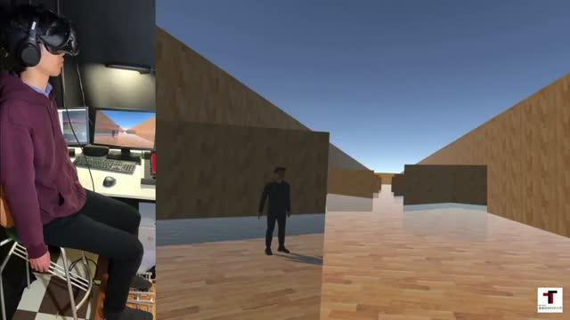 VR Walking Simulator in Action