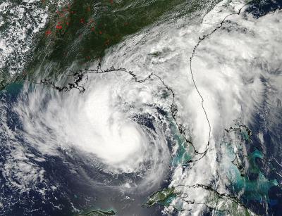 Nasa's Aqua Satellite Captured This Visible Image of Tropical Storm Isaac