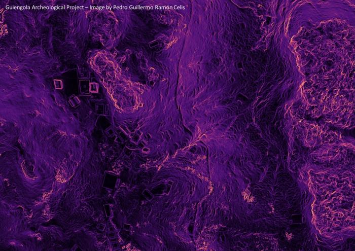 Lidar scan of Guiengola