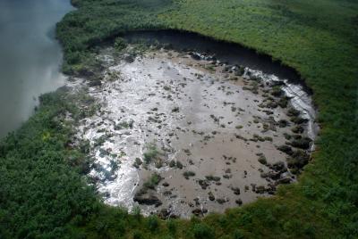 Large, Active Retrogressive Thaw Slump