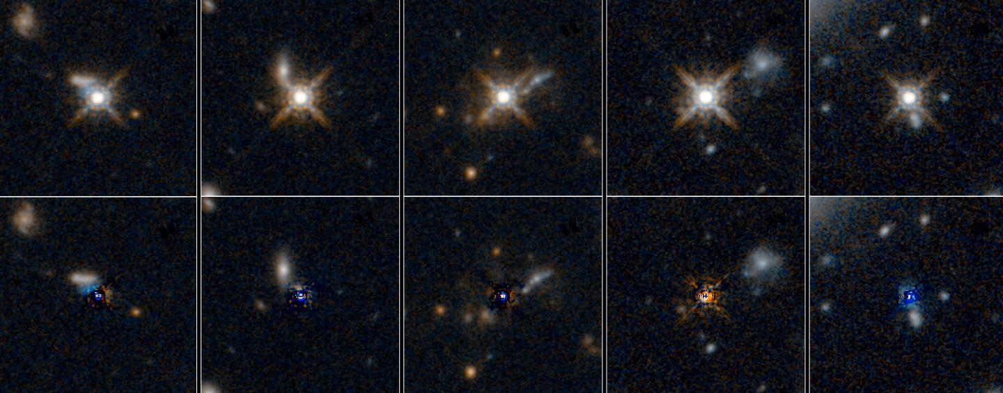Hubble Astronomers Looked at Dusty Quasars