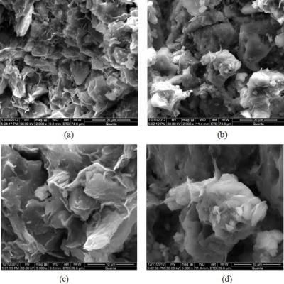 Scanning Electron Microscope Images of Natural Clay and Oxidized Clay
