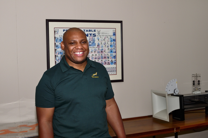 Mr Machaba Letswalo, doctoral candidate at the Department of Physics, University of Johannesburg