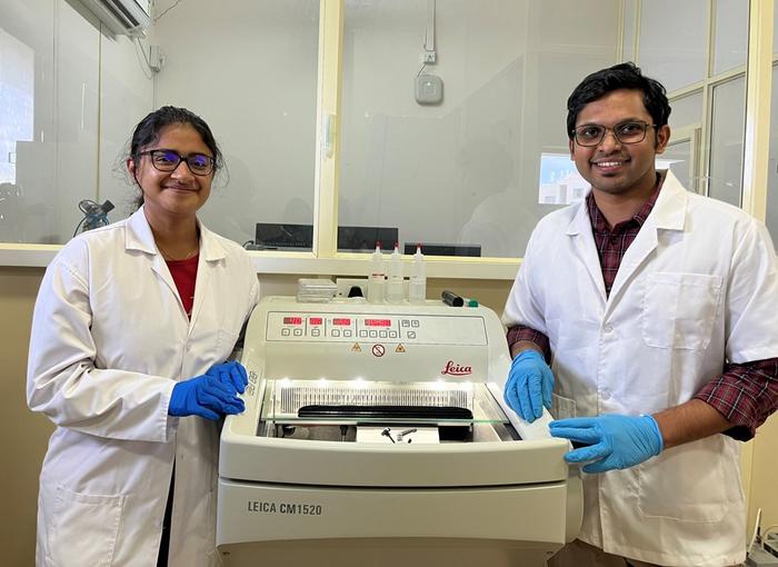 Vijaya V Vaishnavi (left) and Vishal K Gupta (right), lead authors of the study