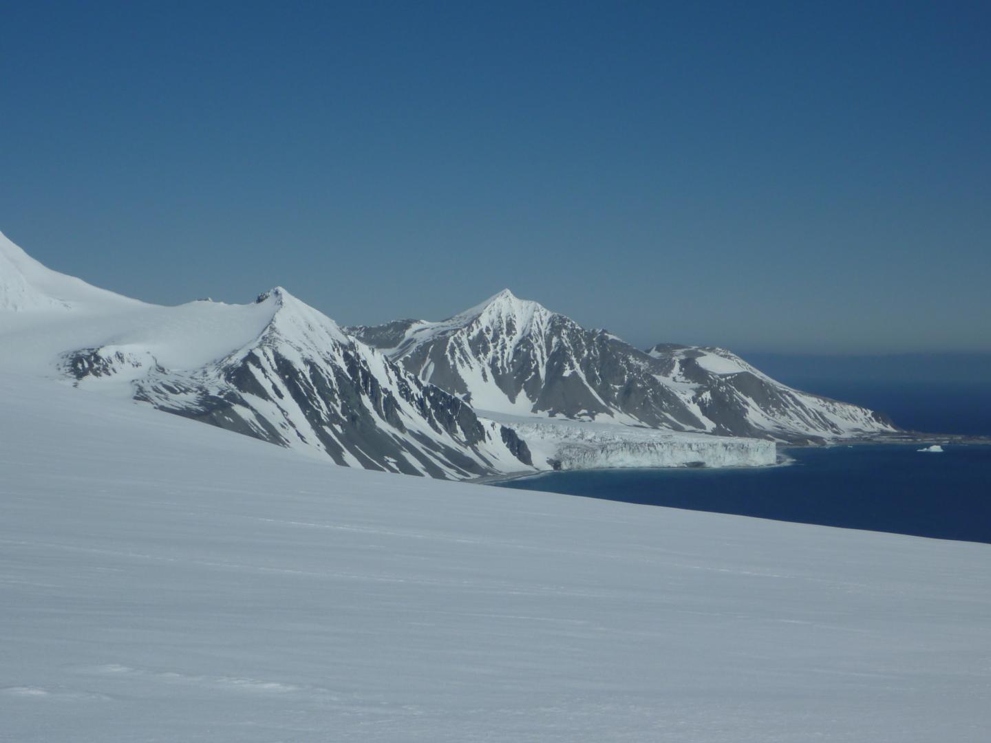 Floating Tongue of an Antarctic Glacier